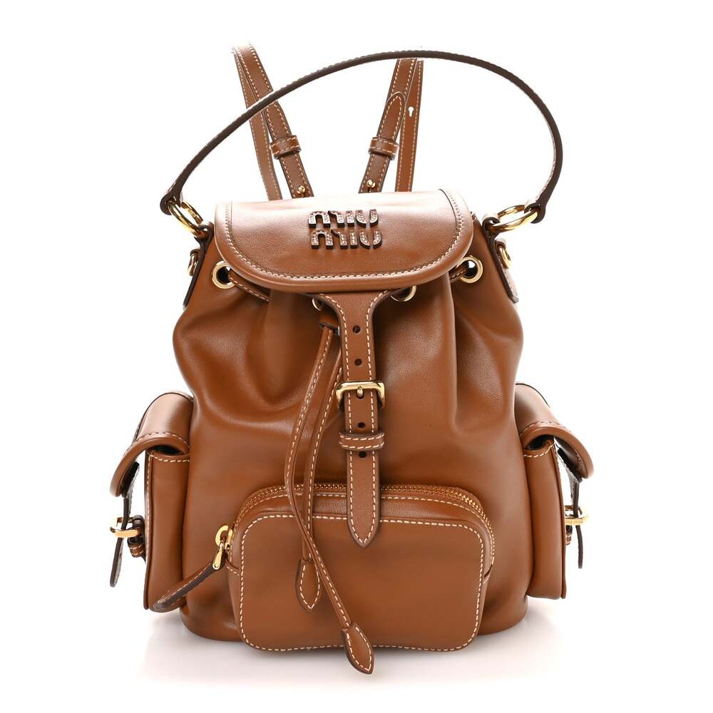 Miu Soft Calfskin Medium Backpack #266527M27B